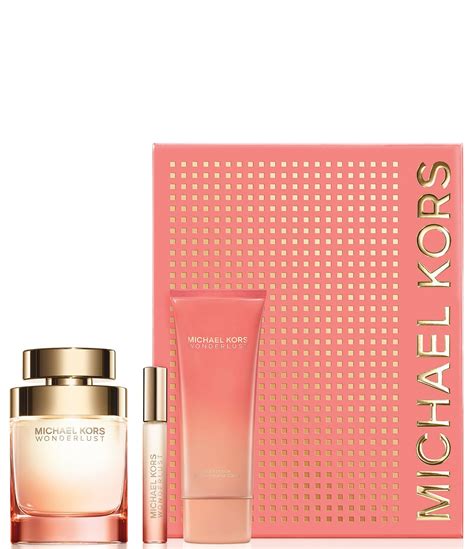 michael kors wonderlust 3 piece gift set|Michael Kors wonderlust perfume set.